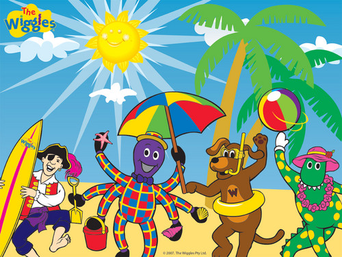  The Wiggles friends On The pantai