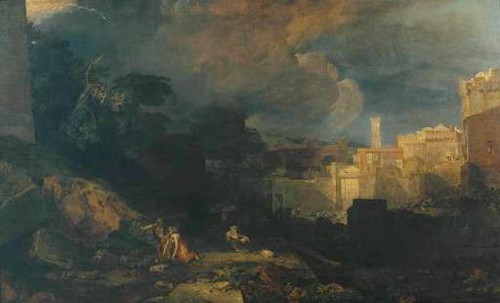  "Tenth Plague of Egypt" (1802) sa pamamagitan ng J.M Turner