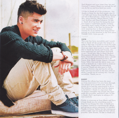  'Up All Night' album book scans!