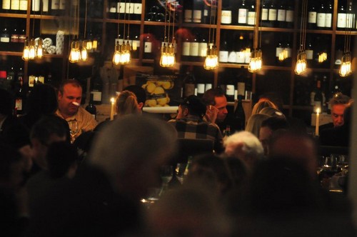  At Bocca di Bacco Restaurant in Berlin (November 18, 2011)