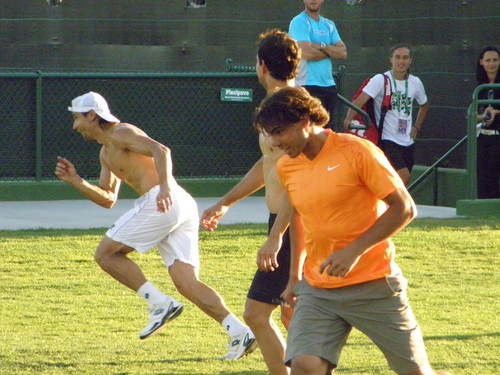  David Ferrer arsch and Rafa Nadal