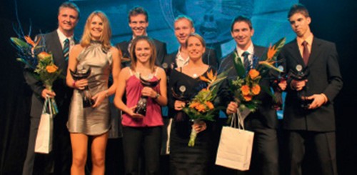  Lucie Safarova and Tomas Berdych in goud Canar 2009