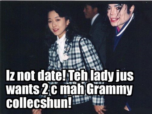  Michael just wants to show her his Grammy collection! ;)