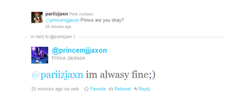  Prince Jackson Tweet