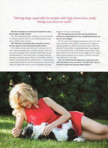 Yvonne Strahovski in the Winter 2011/2012 Issue of 'Modern Dog'