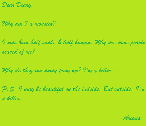  Ariana's diary...