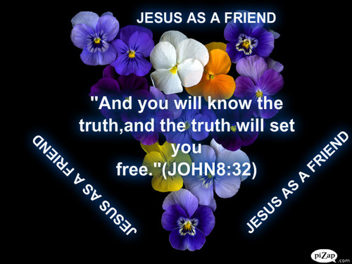JESUS AS A FRIEND WALL PAPER