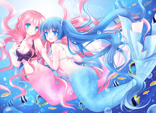  Mermaid Luka And Miku<3