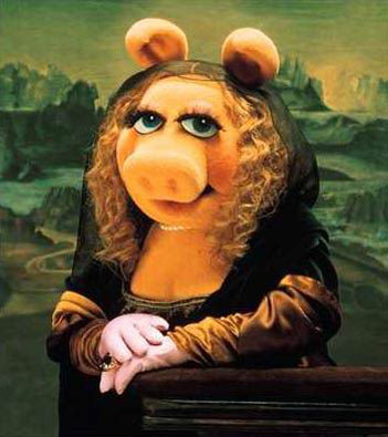  Miss Piggy as Mona Lisa