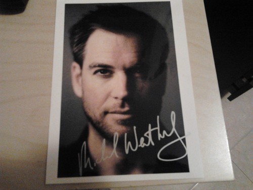  My autograph of Michael Weatherly