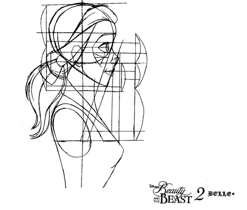  Walt डिज़्नी Model Sheets - Princess Belle