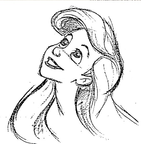  Walt 迪士尼 Sketches - Princess Ariel