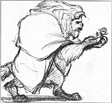  Walt ডিজনি Sketches - The Beast