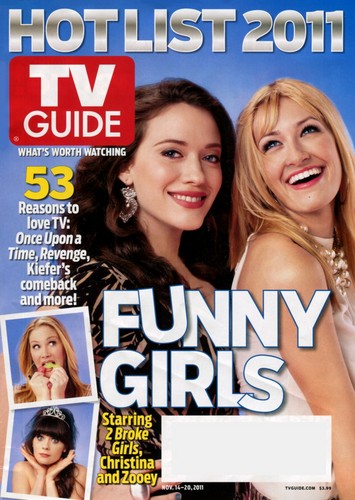  Zooey in TV Guide,Nov. 2011