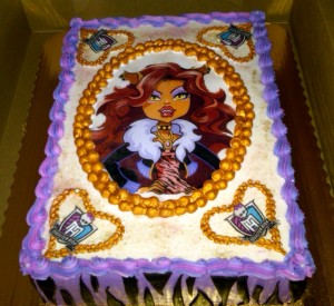  monster high birthday cake