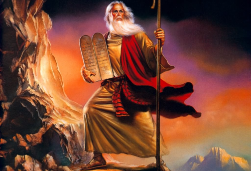  moses with the ten commandments