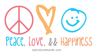  peace Cinta and happiness