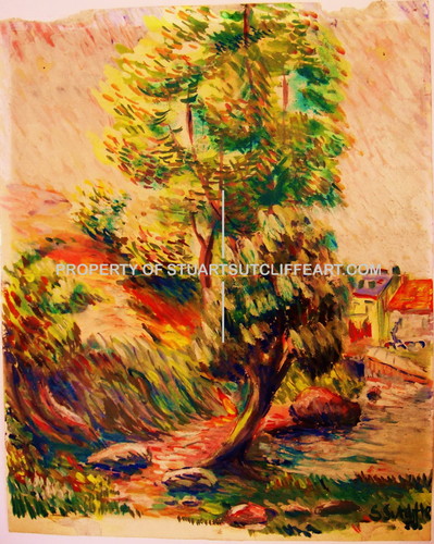  Rural Scene with Tree 