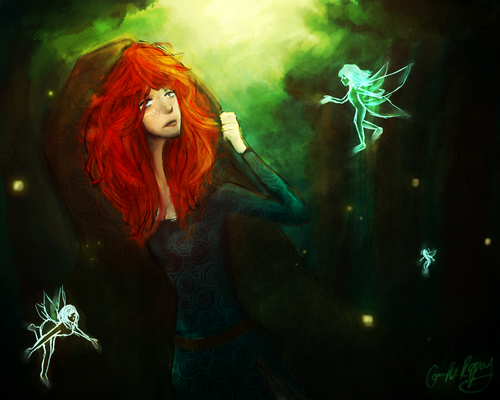  메리다와 마법의 숲 팬 Art