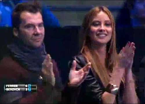  Ester Satorova wild celebrations of Berdych victory over Ferrer