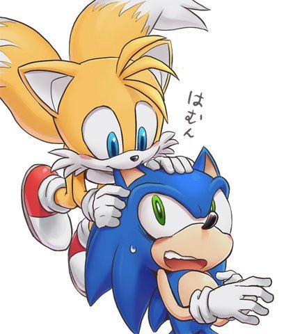  Tails bite Sonic's ear