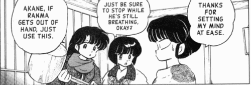 Tendo Siblings (manga) Kasumo giving akane THE MALLET