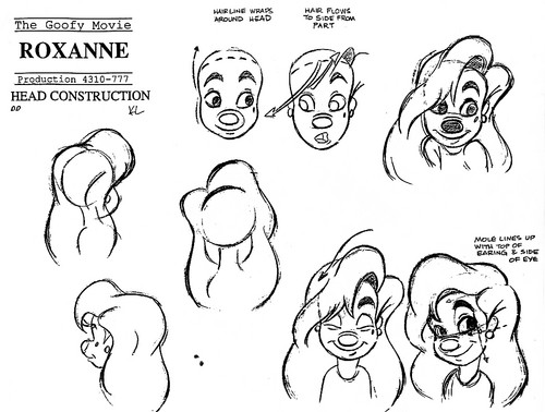  Walt 迪士尼 Model Sheets - Roxanne
