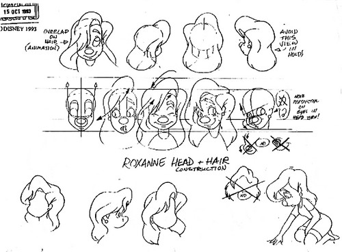  Walt डिज़्नी Model Sheets - Roxanne