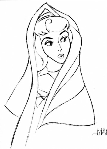  Walt Дисней Sketches - Princess Aurora