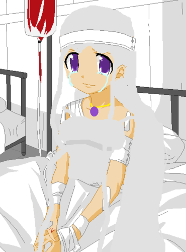  me in my hospital 床, 床上