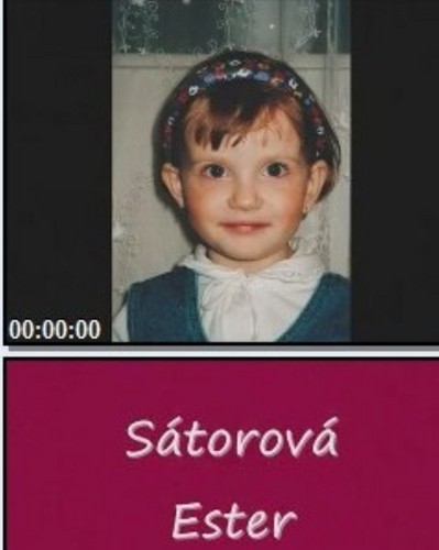 Ester Satorova when she was child !