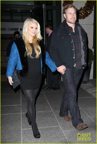  Jessica Simpson & Eric Johnson: Downtown ディナー in NYC