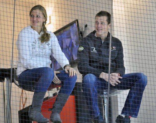  Kvitova and Pavlasek in hockey