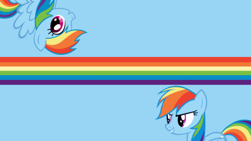 arco iris Dash fondo de pantalla