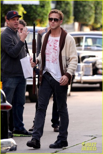  Ryan Gosling: 'Gangster Squad' Rehearsal