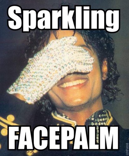  Sparkling MJ facepalm!