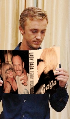 Draco reading LADY GAGA x TERRY RICHARDSON