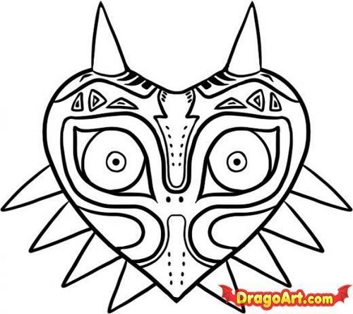  how to draw..majora's mask