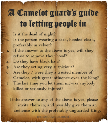  A Camelot Guards Guide