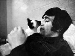  John with a Siamese cat