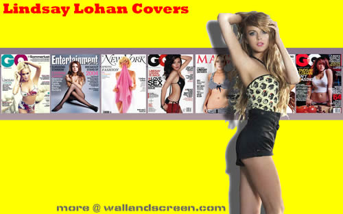  Lindsay Lohan Magazine Covers پیپر وال