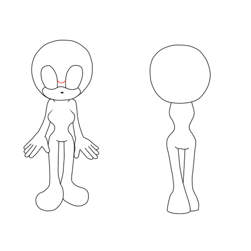  Sonic girl reference base