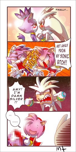  blaze,silver,and amy comic