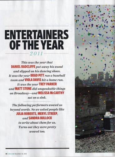 Entertainment Weekly Magazine Scans [12.16.2011]