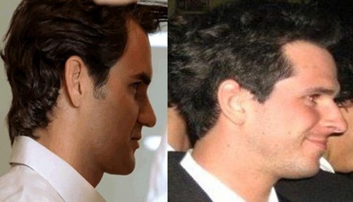  Federer and Mateasko from profile..best similarity !