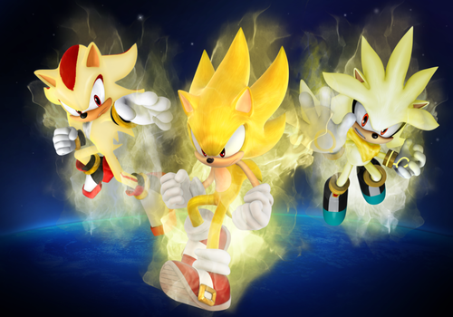  Super Sonic, Super Shadow and Super Silver