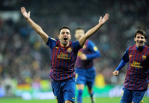  Xavi Hernandez - FC Barcelona (3) v Real Madrid (1) - La Liga