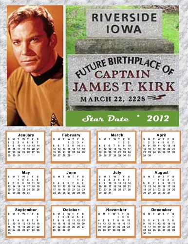  2012 stella, star Trek Calendar