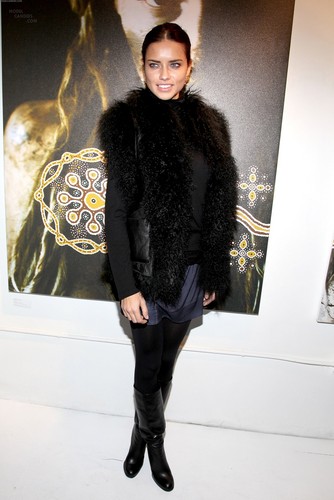  Adriana Lima attends the Nomad Two Worlds Russell James Exhibit Opening
