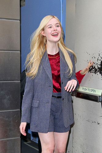  Elle Fanning out in New York to promote her upcoming film "We Bought a Zoo"